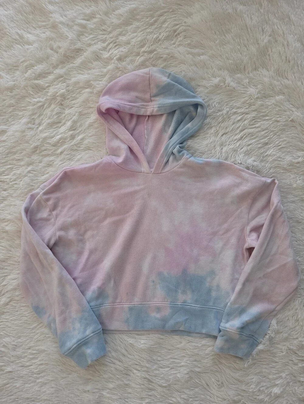 Sugar & Jade Bundle Of 2 Cropped Tie Dye Hoodie Sweatshirts Girls Size 12/14